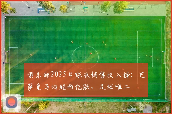 俱乐部2025年球衣销售收入榜：巴萨皇马均超两亿欧，足坛唯二