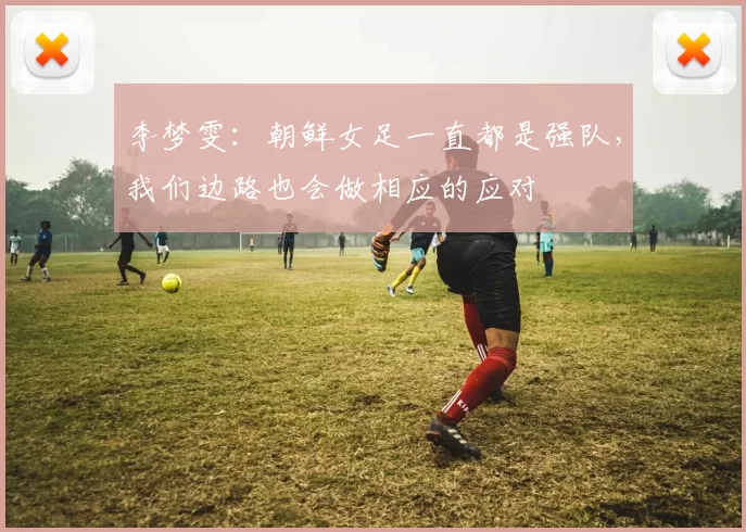 李梦雯：朝鲜女足一直都是强队，我们边路也会做相应的应对